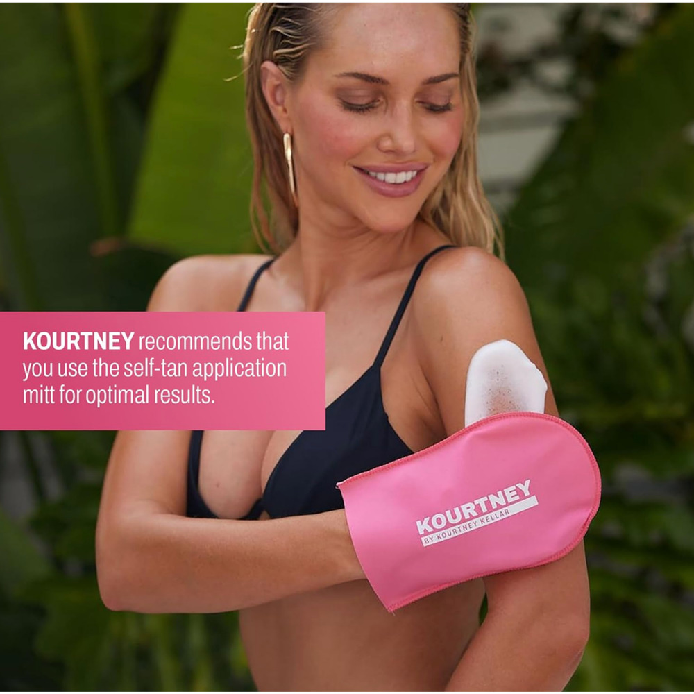 Kourtney Instant Self Tanning Mousse Medium Hyaluronic Acid Streak-Free Glow NWT - Picture 4 of 6